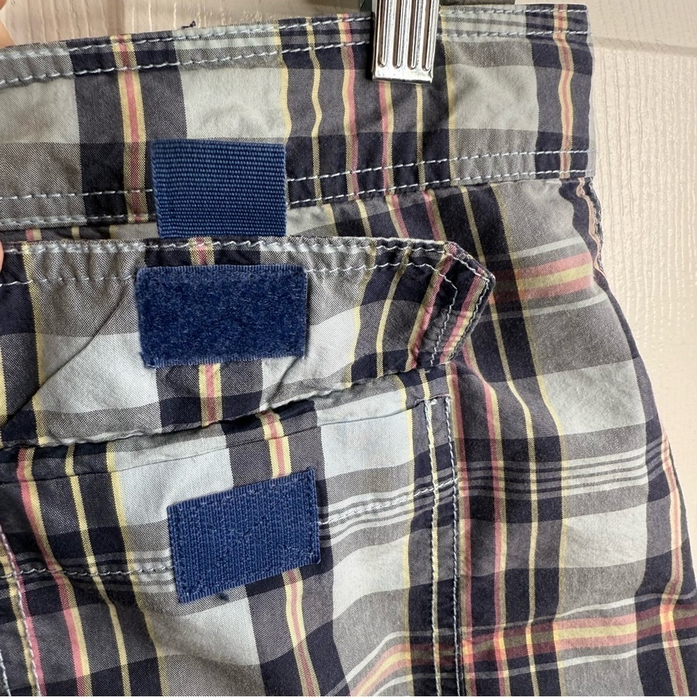Vineyard Vines Men's Plaid Swim Board Shorts - Blue and Black Size 36 GUC - Picture 5 of 7